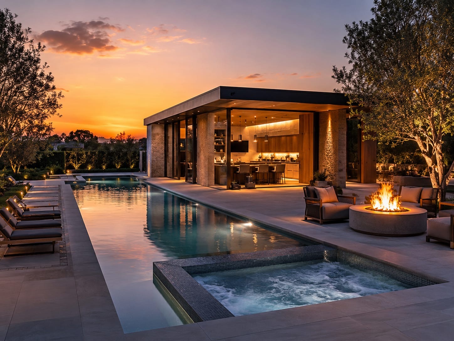 Pool technology mosaic